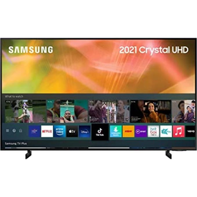 Samsung55'' inch 55AU8000 4K CRYSTAL UHD SMART TV, NETFLIX, YOUTUBE-2021