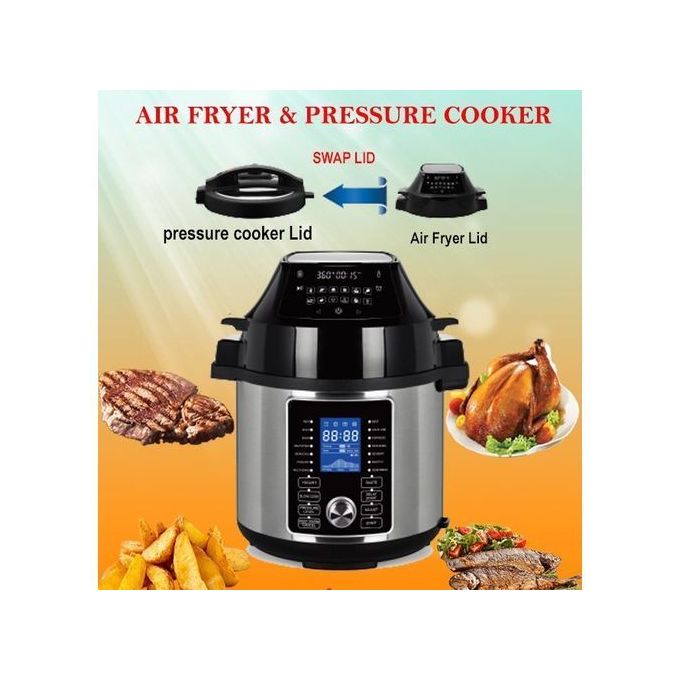 Sayona 2 IN 1 PRESSURE COOKER, PRESSURE COOKER AND AIR FRYER