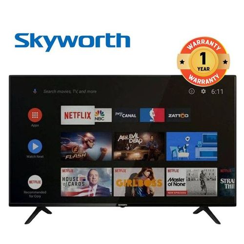 Skyworth 32″ inches 32E3A Frameless Smart Android TV WI-FI LAN built in With 10W Stereo Speakers