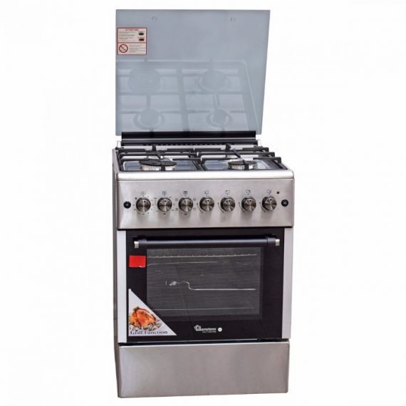 Ramtons RF/494 Cooker 60X60 STAINLESS STEEL 3GAS + 1ELECTRIC STANDING COOKER