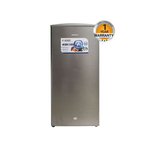 Bruhm BFS 150MD - Single Door Refrigerator 158L - Metallic Grey