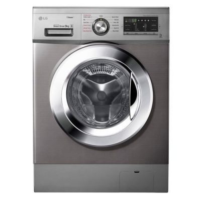 LG FH4G6VDGG6 – 9/5kg Front Load Washer/Dryer, Steam – Silver Washing Machine
