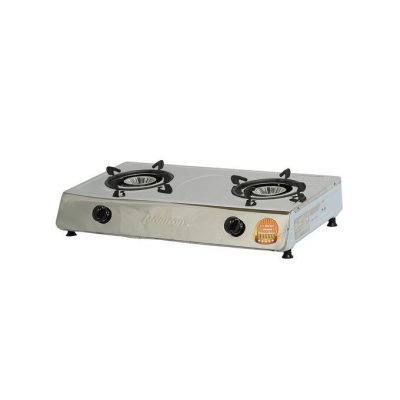 Ramtons RG/544 Gas Cooker Stainless Steel Table Top 2 Burner