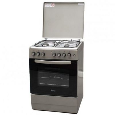 Ramtons RF/410 Cooker 3G+1E 60X60 stainless steel top standing gas + electric cooker