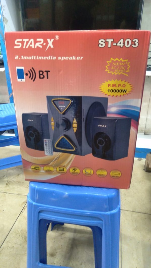 STAR-X 2.1 Channel HIFI Speaker System ST403 Woofer AC/DC Input Black 10000W ST-403 - Image 3