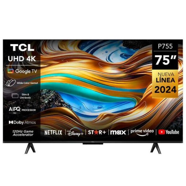 TCL 75 Inch 75P755 Google Tv 4K HDR Android Smart Frameless Tv Series 7 NEW 2024 MODEL - Image 3