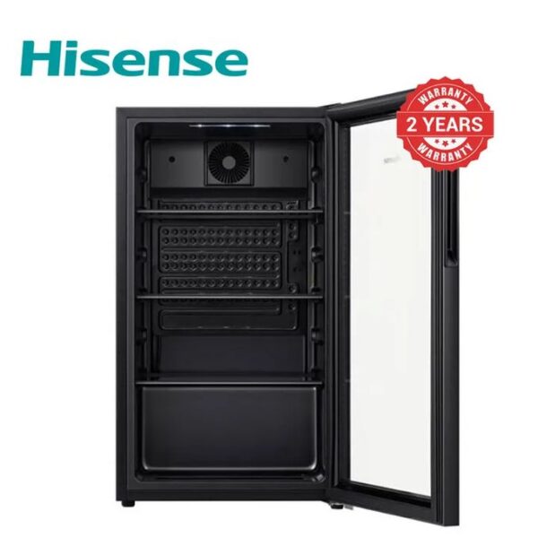 Hisense JC91DR, JC-94 91L Glass Door Beverage 80W Cooler Chiller Black - Image 3