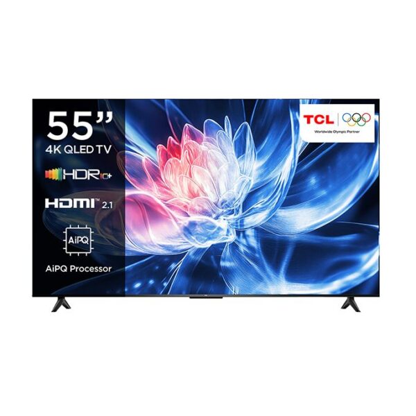 TCL 55T6C 55 inch QLED Smart TV 2025 120Hz VRR AiPQ HDR10+ MEMC 2GB+16GB Dolby Atmos Frameless, Bluetooth, Netflix & YouTube - Image 2