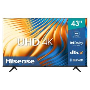 Hisense 43 Inch 4K UHD Bluetooth Smart TV  43A6K (2YRs WRTY)