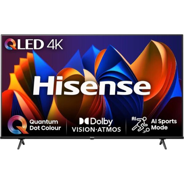 Hisense 55 inch QLED 55Q6N Smart TV 4K Dolby Vision & Atmos 60Hz Bluetooth, Netflix & YouTube