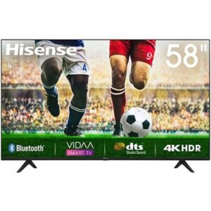 Hisense 58 INCH Smart 4k UHD Frameless TV - Black, YOUTUBE,NETFLIX, BLUETOOTHTV GUARD+BRACKET