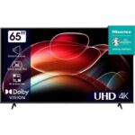 Hisense 65 inch Smart TV 65A6KKEN UHD 4K HDR10+ Dolby Vision Frameless Bluetooth VIDAA