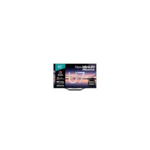 Hisense 65 inch 65U7N Mini-LED ULED 4K TV Smart 144Hz Quantum Dot HDR10+ Dolby Vision IQ 1,500 nits (65U7NKKEN)