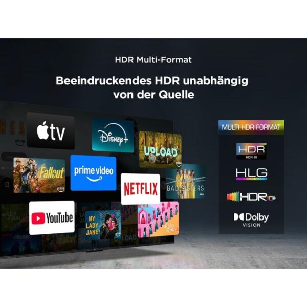 TCL 65 inch QLED 65T6C Smart TV 2025 120Hz VRR AiPQ HDR10+ MEMC 2GB+16GB Dolby Atmos Frameless, Bluetooth, Netflix & YouTube - Image 3