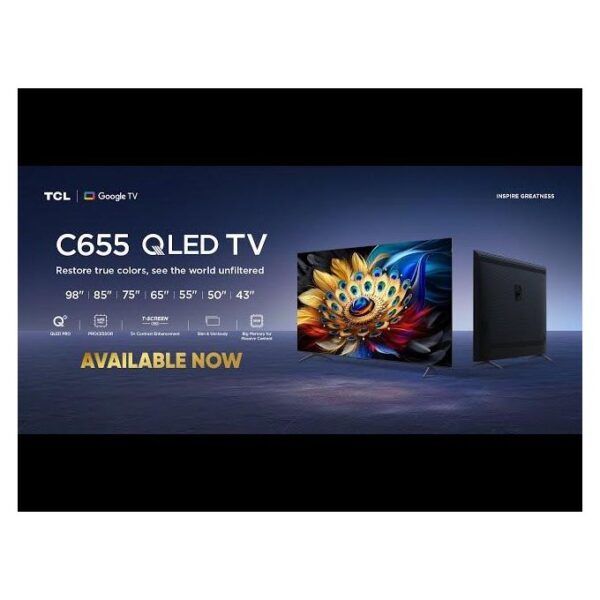 TCL 85C655 85 Inch QLED Pro Smart TV ONKYO 120Hz HDR10+ 32GB Dolby Vision Atmos Frameless, Bluetooth, Netflix & YouTube (85C655) - Image 3