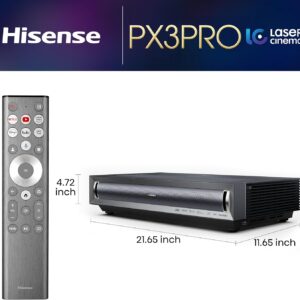 Hisense Laser Cinema PX3-PRO Projector 80 inch to 150 inch