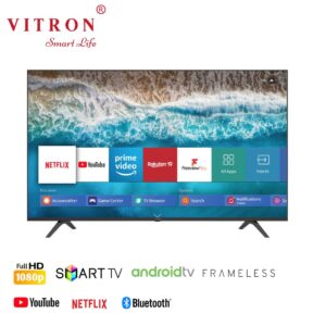 Vitron 40 Smart TV Android HTC4068FS Frameless Bluetooth, WIFI, Netflix,Youtube,Playstore